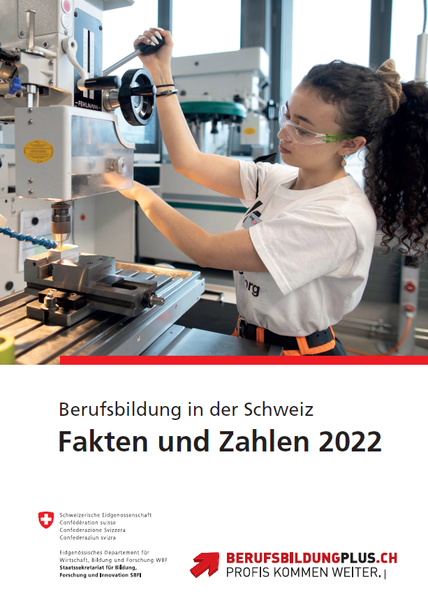 Cover der SBFI-Broschüre "Berufsbildung in der Schweiz - Fakten und Zahlen 2015"